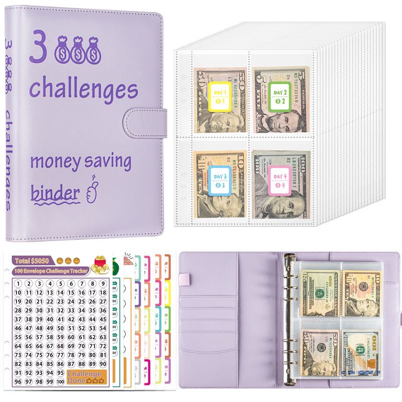 3 Challenges Binder Purple