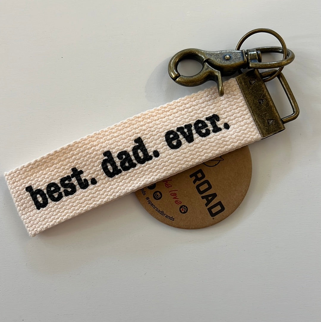 Best dad ever keychain