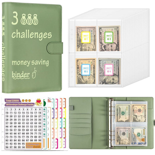 3 Challenges Binder Green