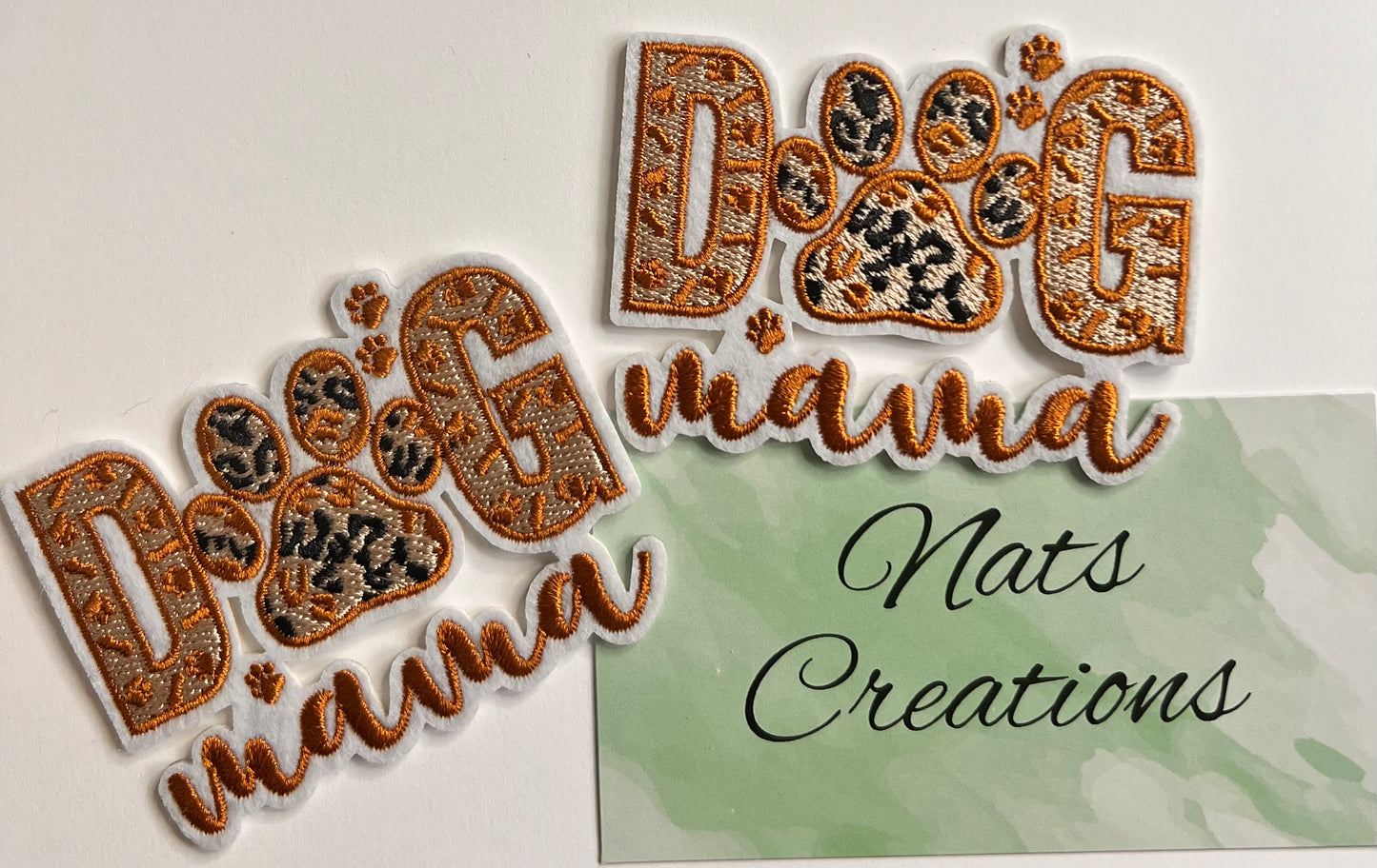 008- Dog mama chenille patch