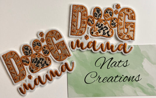 008- Dog mama chenille patch