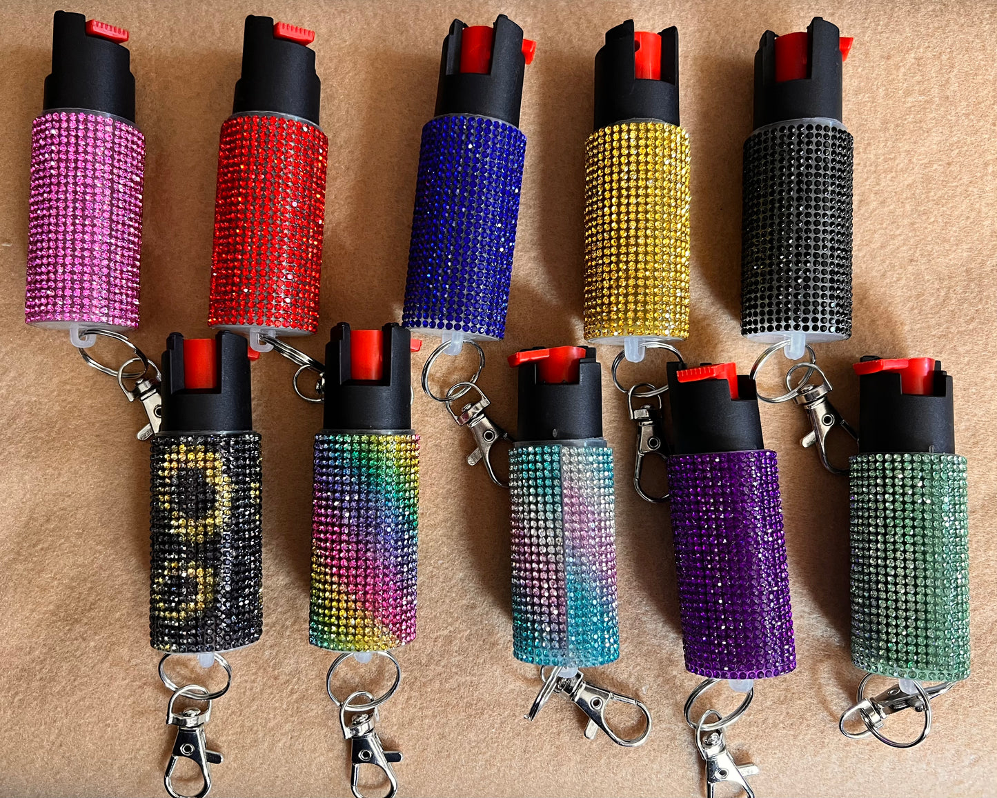 Pepper spray keychain