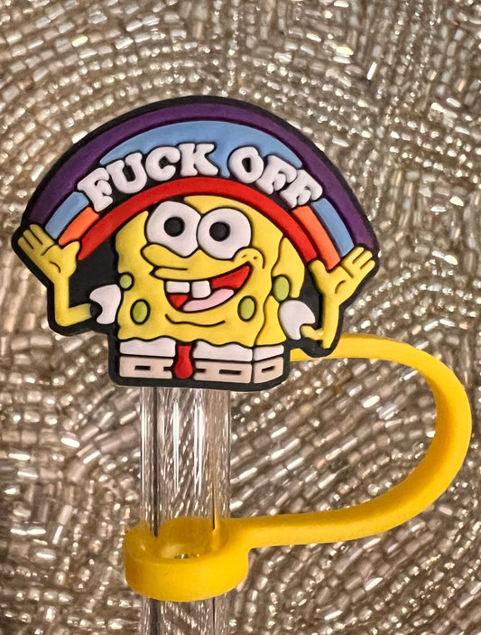 Fuck off straw topper