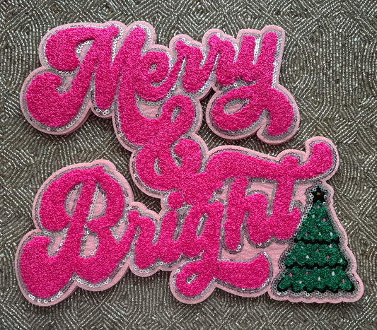 Merry chenille patch