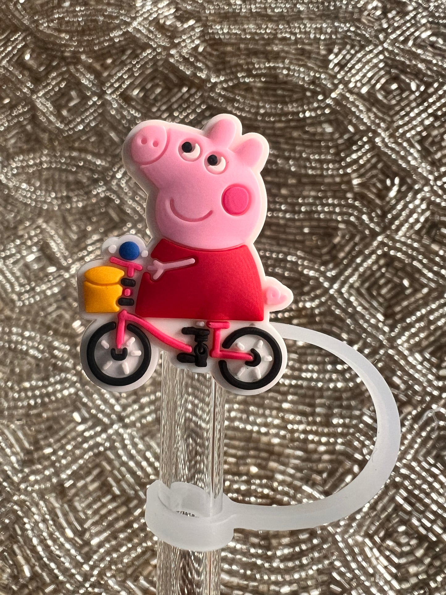 Peppa pig straw topper