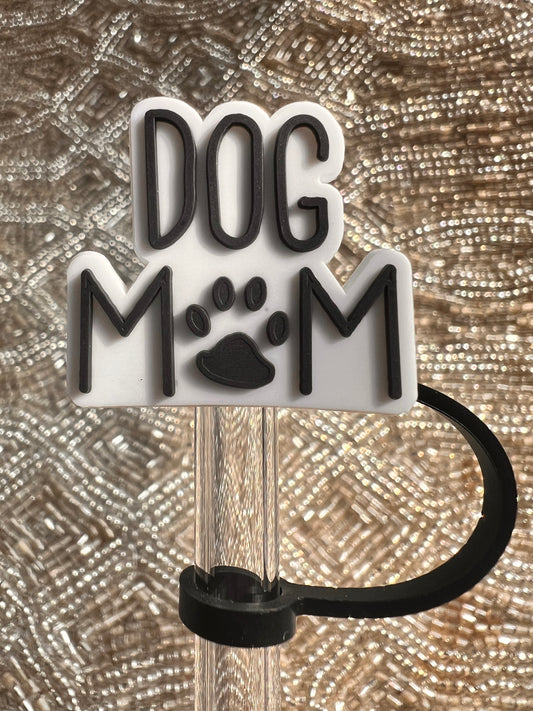 Dog Mom straw topper