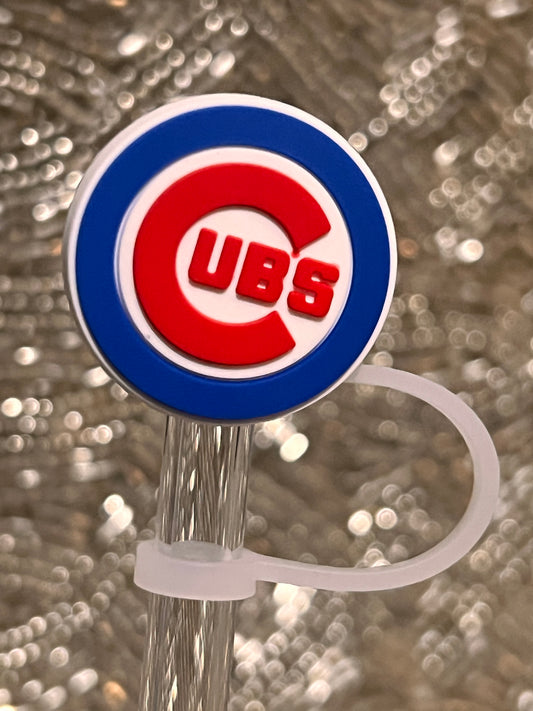 Cubs straw topper