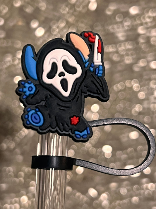 Scream costume straw topper