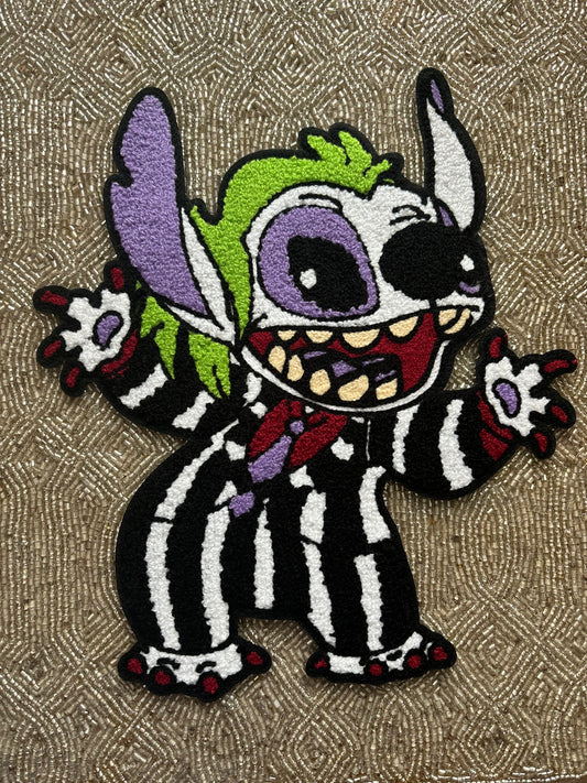 Beetlejuice chenille patch