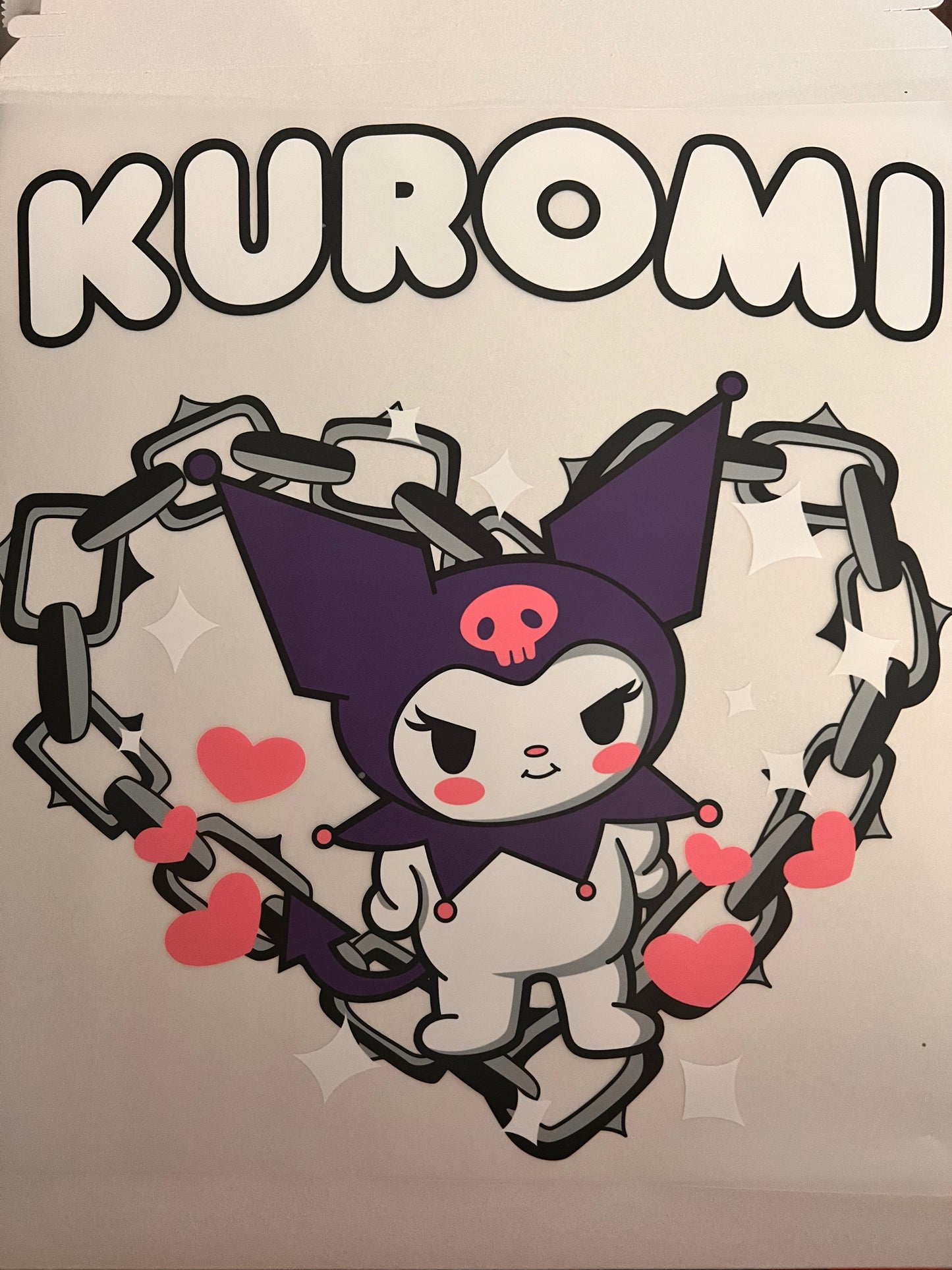 016- Kuromi dtf transfer