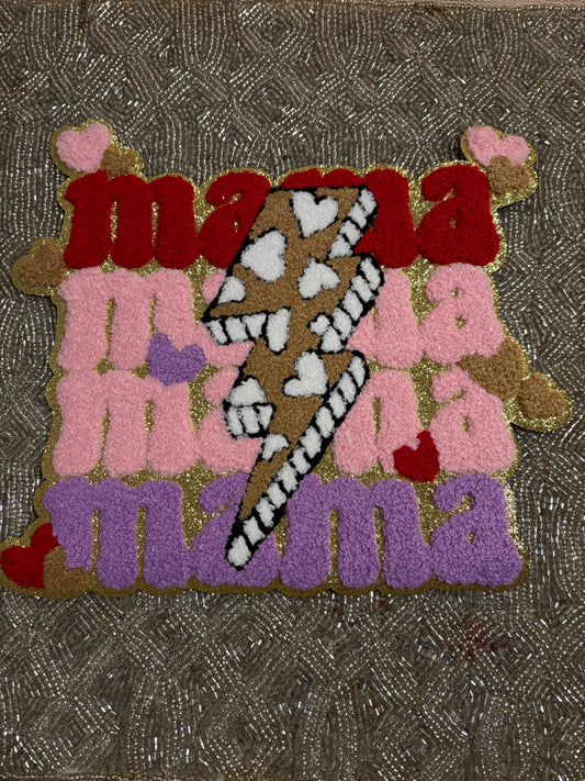 Mama Bolt chenille patch