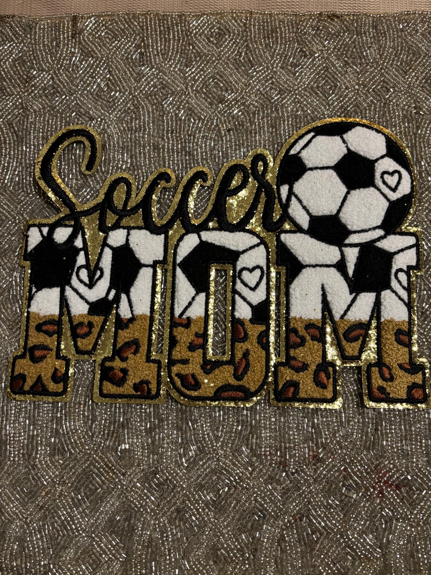 Soccer chenille patch