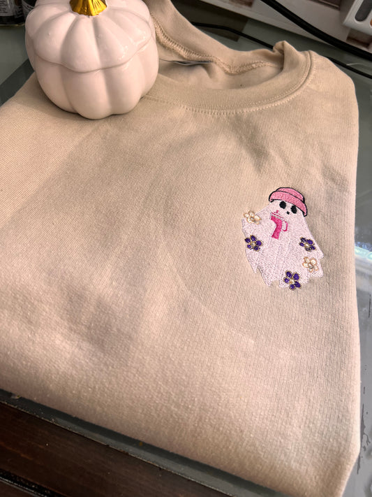 Pink Beanie Ghost Hoodie